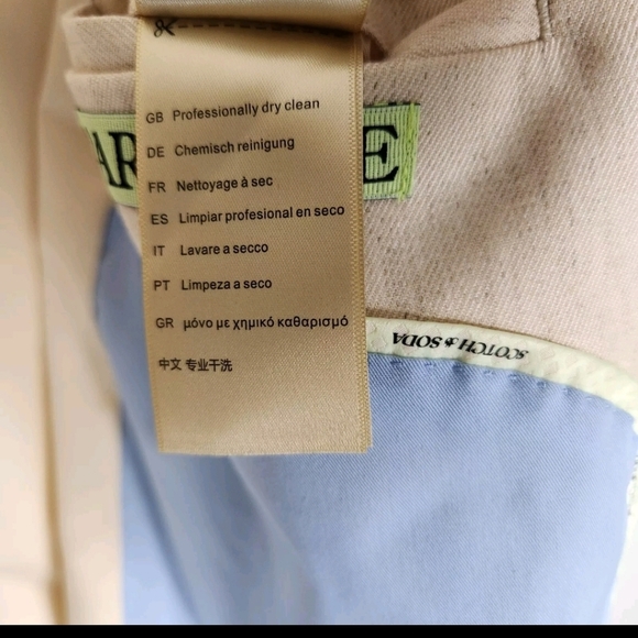 Scotch & Soda Mens |L| Summer Edition Unconstructed Double Breasted Blazer - Picture 11 of 11